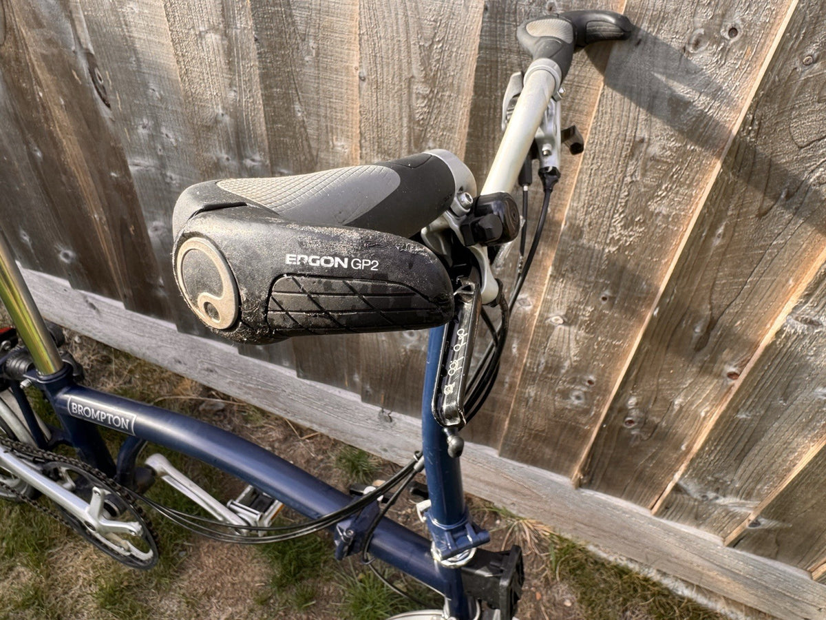 Brompton 16in Folding Bike Blue 3-Speed Hub Gears Mudguards Reflectors