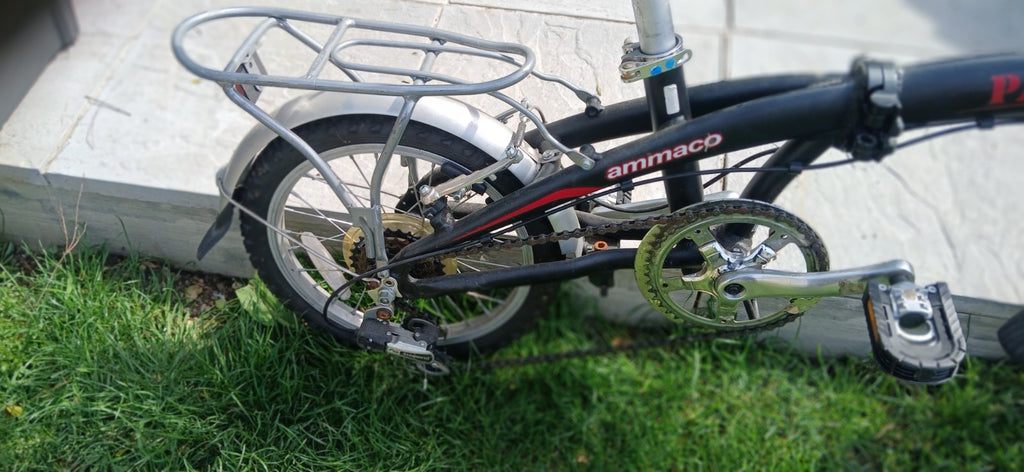 Ammaco Pakka Lite 20 Inch Wheel 6 Speed Alloy Folding Bike Silver
