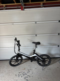 Falcon flo Folding Bike 20 in Wheel/Frame Black/Silver Mechanical Disc Flat Bar