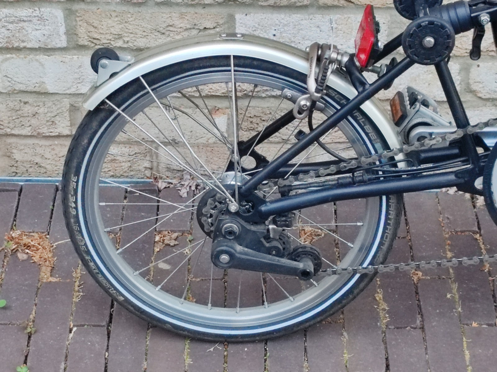 Brompton S2L 2 Speed Folding Bike Black Mudguards No Rack
