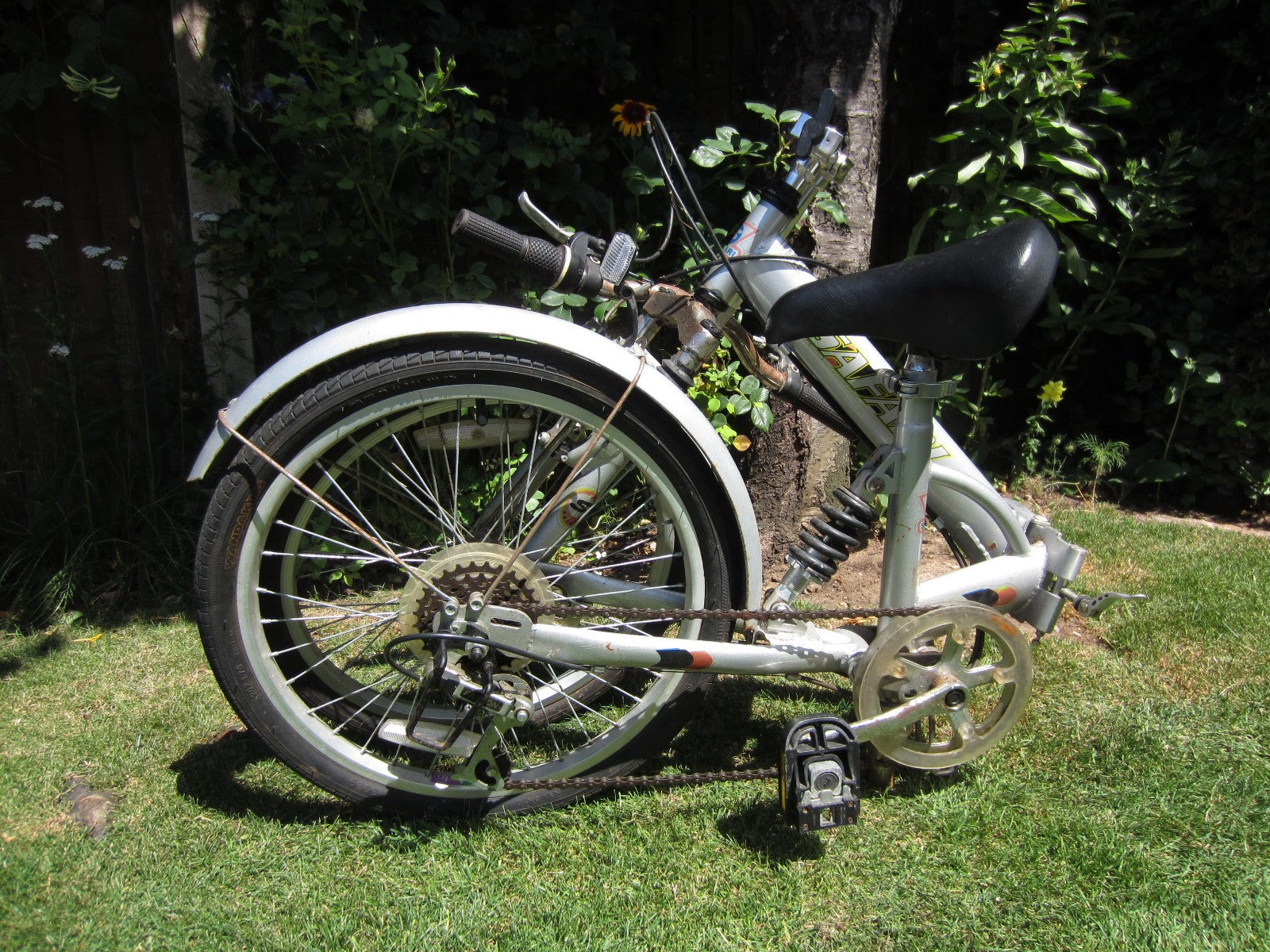 SAFARI FOLD UP BIKE UNISEX FULL SUSPENSION 7 SPEED 20' FOLDING BICYCLE BARGAIN