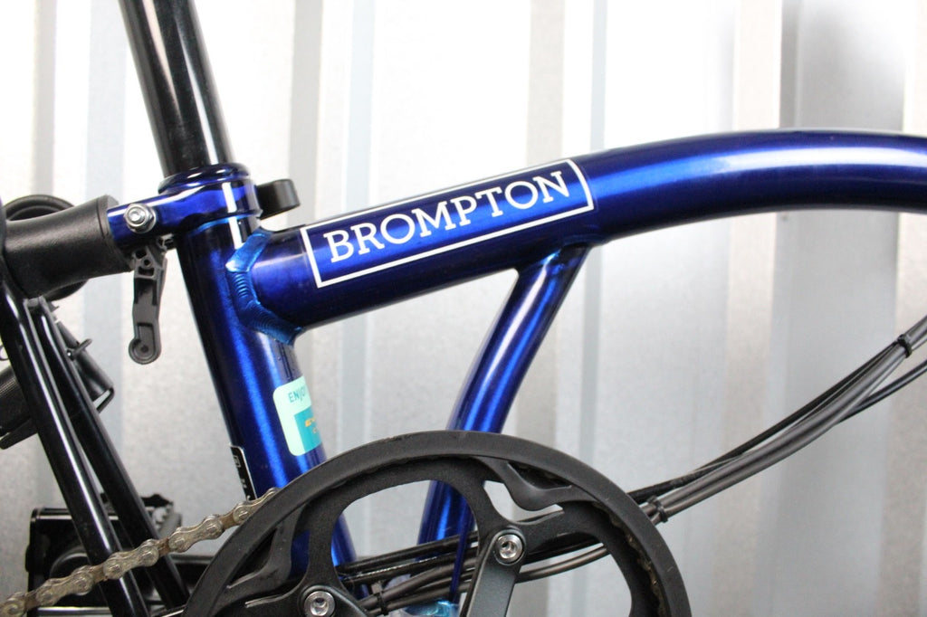Brompton C-Line Electric 6 Speed Bolt Blue Lacquer - Lightly Used