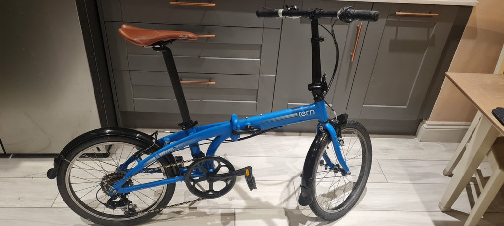 Tern Bicycle Link B7 20" 7 Speed  Blue Folding Bicycle Easy Carry RRP £650.00