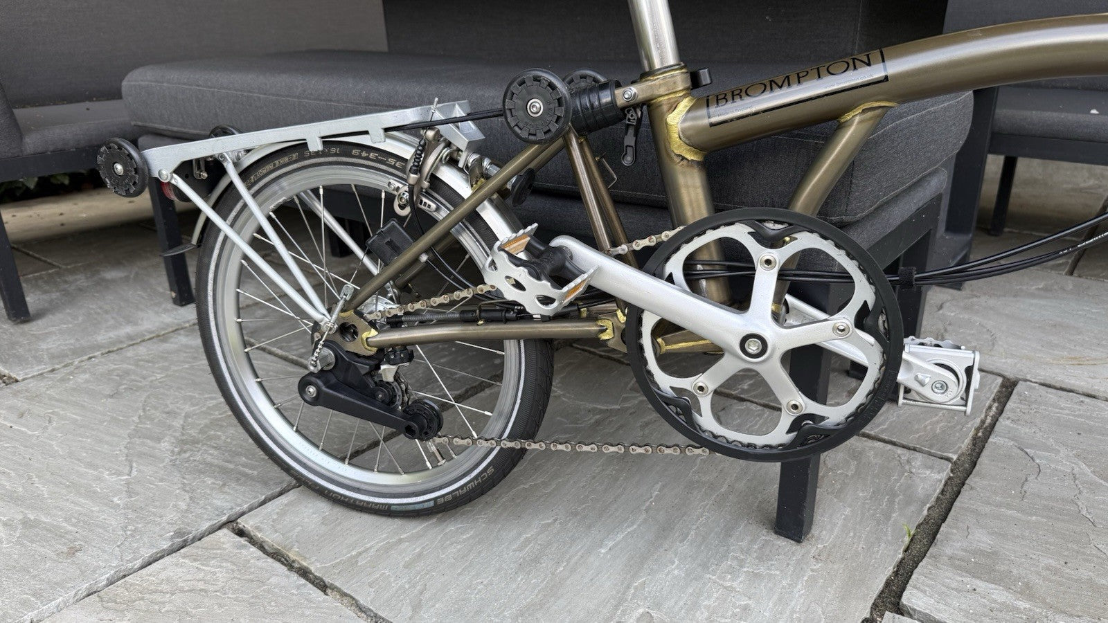 Brompton Gold Lacquer Limited Edition Bike - 6-Speed 2014 Fully upgraded