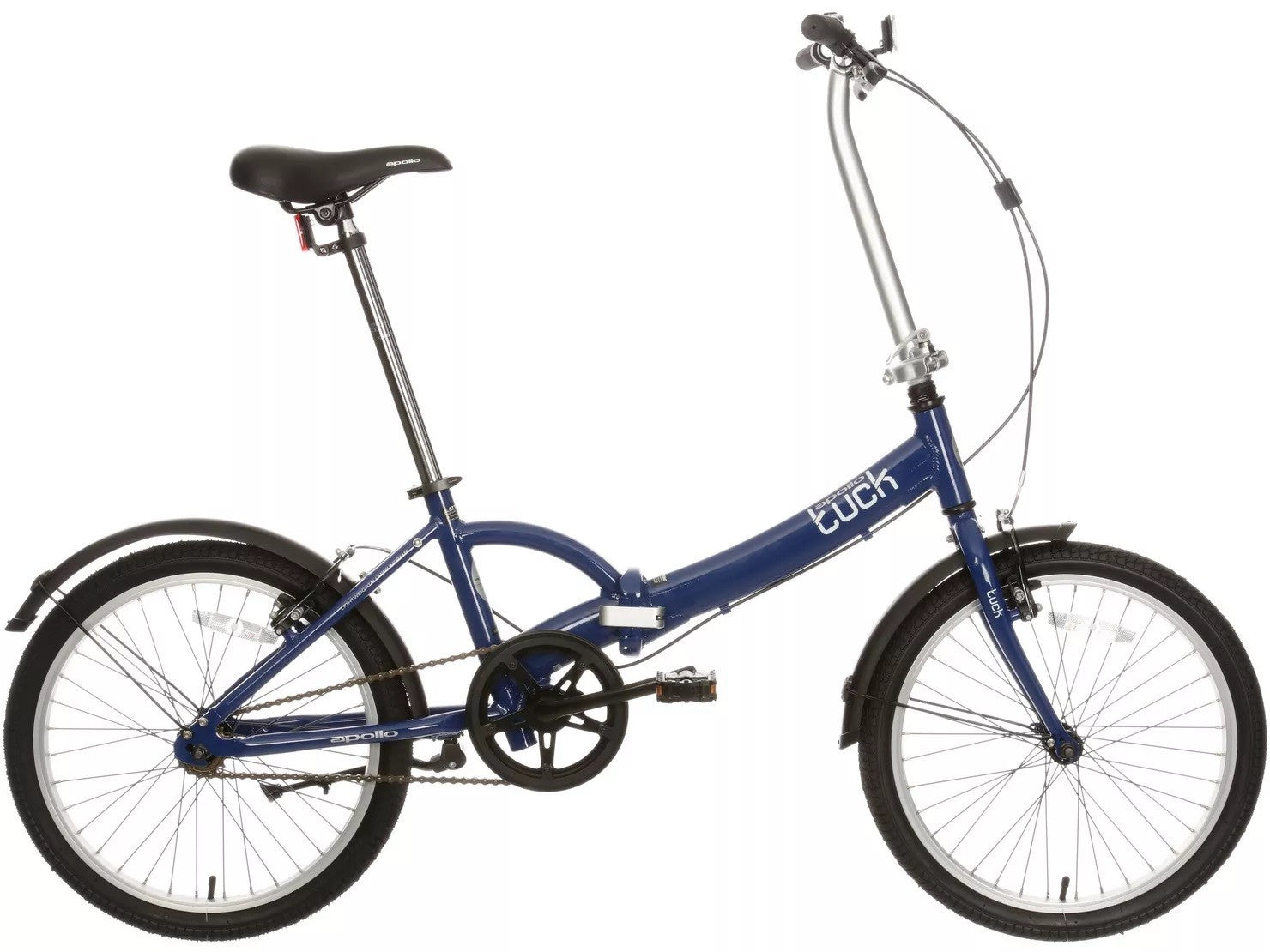 Apollo Tuck Single Speed Compact 14kg Folding Bike - Blue (Scratched/Bent)