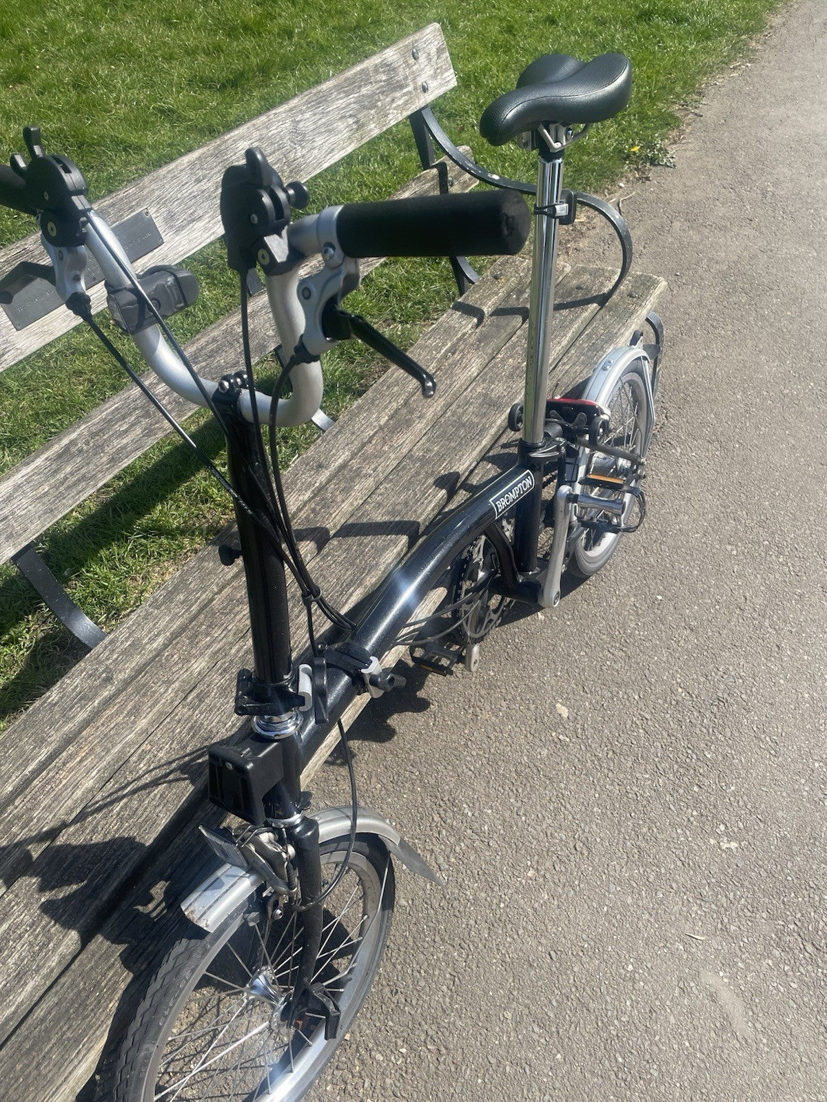 Brompton C Line Folding Bike 6-Speed, Black plus accessories