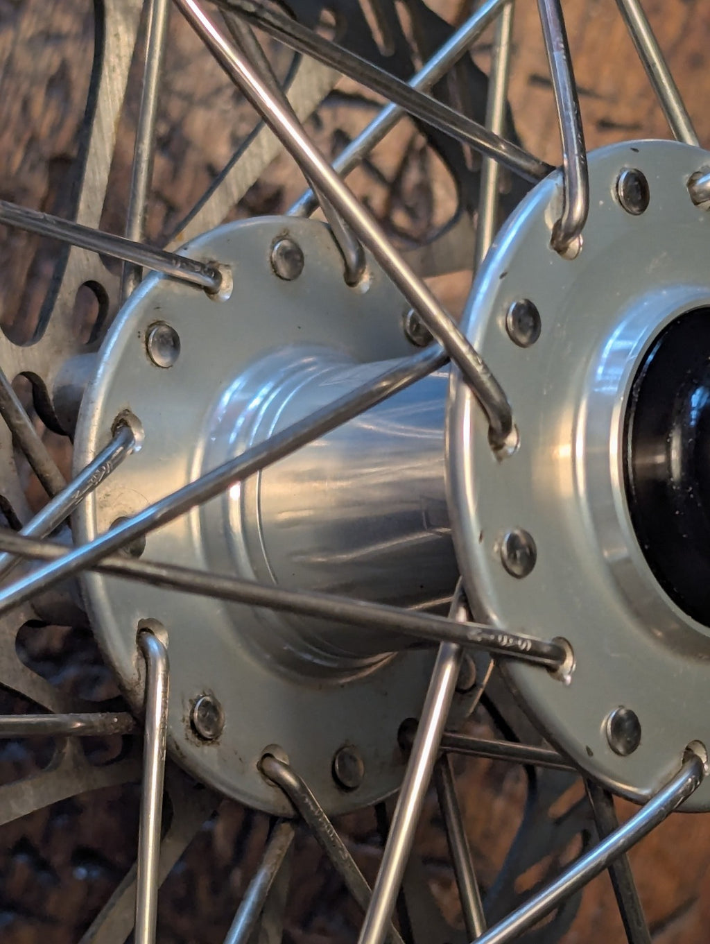 Brompton kinetics disc fork and wheel, Hope hub