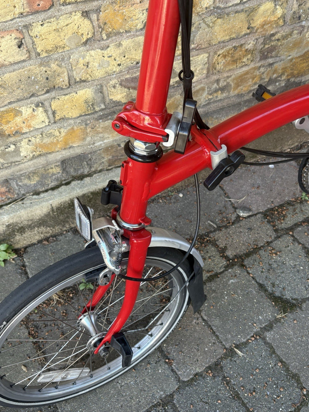 Brompton Folding Bike 2003, 6 Speed Red Good Condition With New Parts