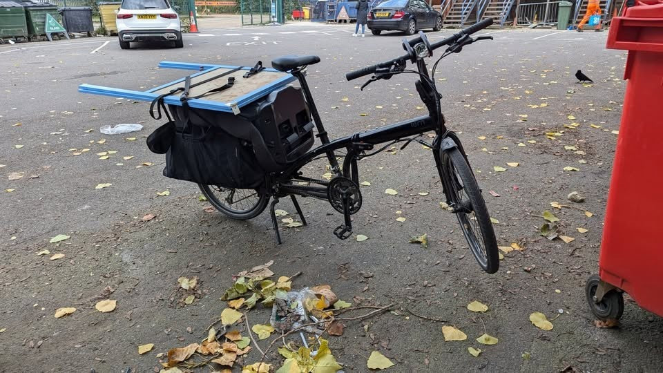 Tern Cargo Node Folding Longtail Cargo Bike 24” Wheels + Xtracycle Bags