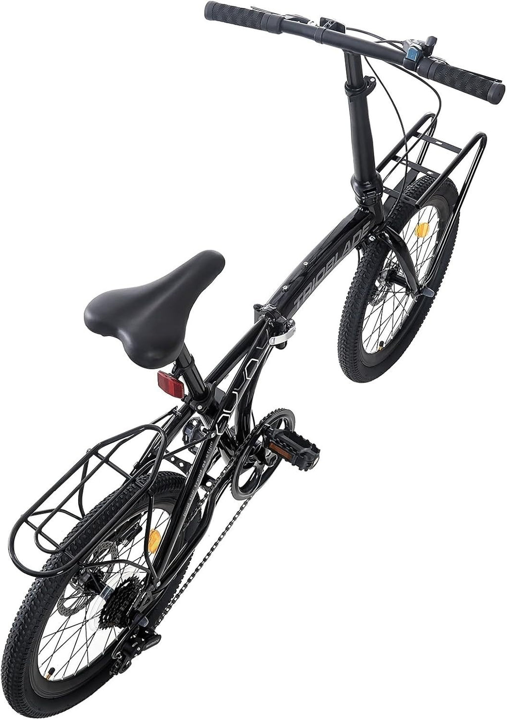20" Folding Bike 7 Speed Disc Brake Lightweight Adult Commuter Bicycle