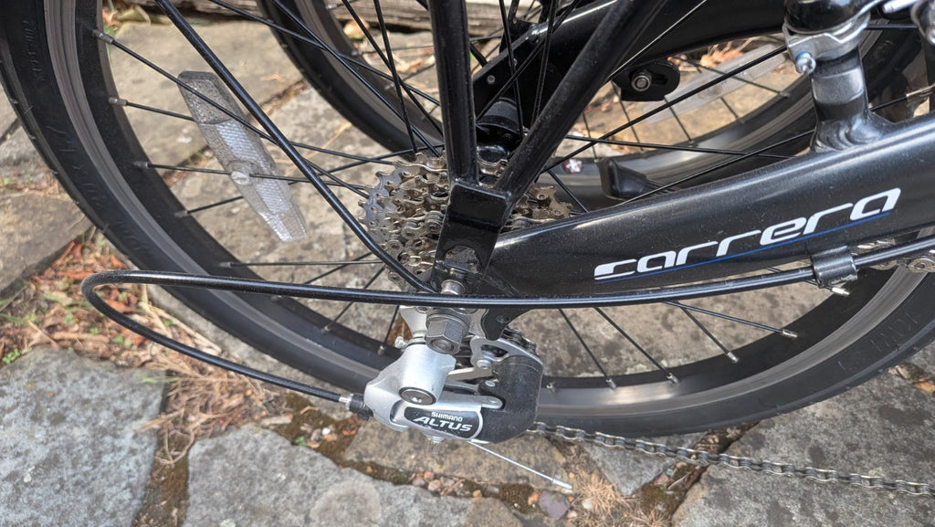 Fold Up Carrera Intercity Bike Black In Excellent Condition