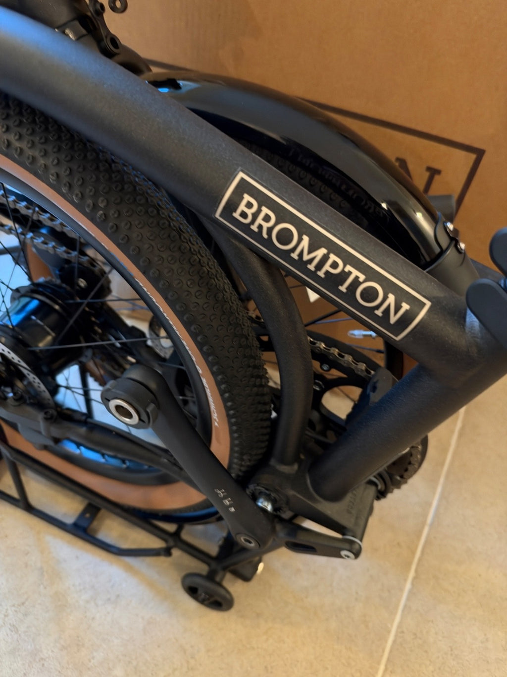Brompton G Line with Roller Frame - 8-speed - LARGE Space Black - NEW RRP £2749