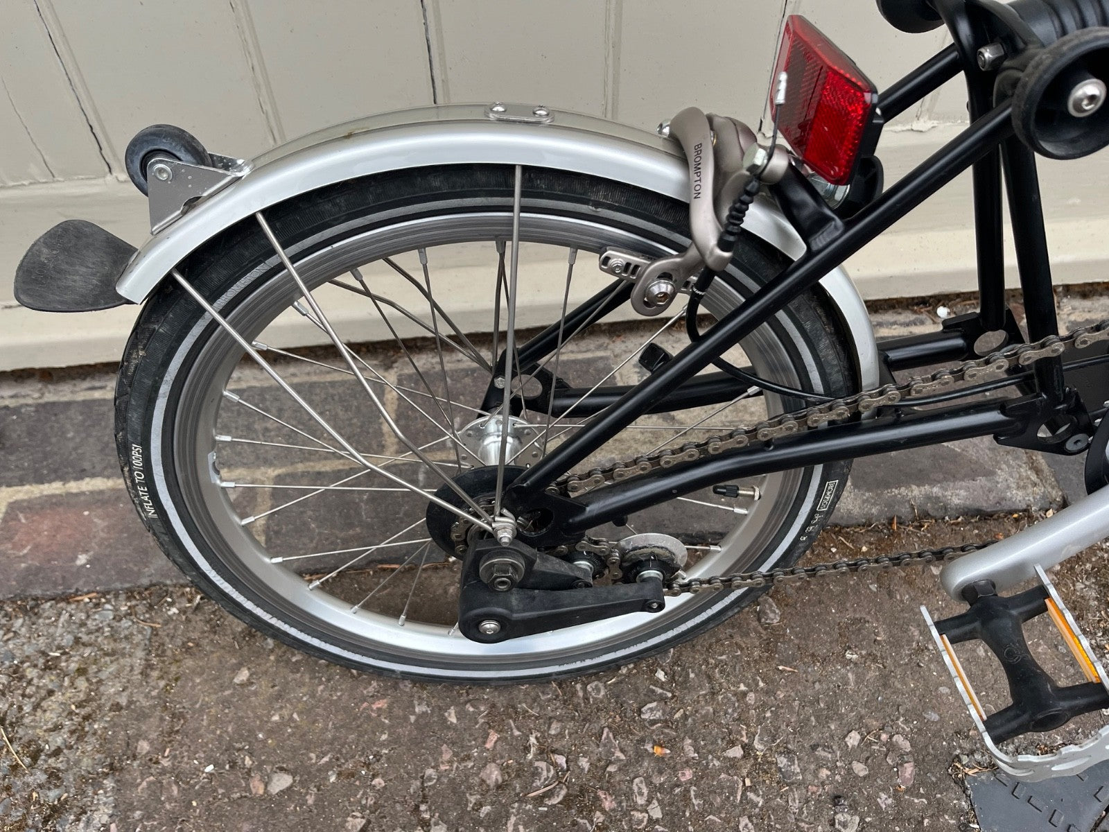 Brompton M1L folding bicycle - single speed - black - great condition