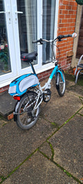 Compass 20in Folding Bike Blue/Silver 6-Speed Rear Rack Mudguards Kickstand