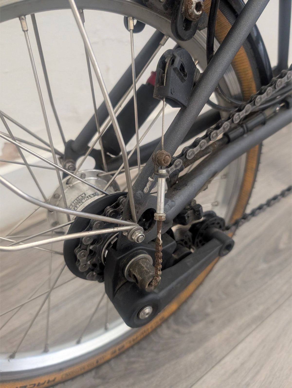 Brompton S6L Graphite Grey - usable but needs work (rare colour + finish)
