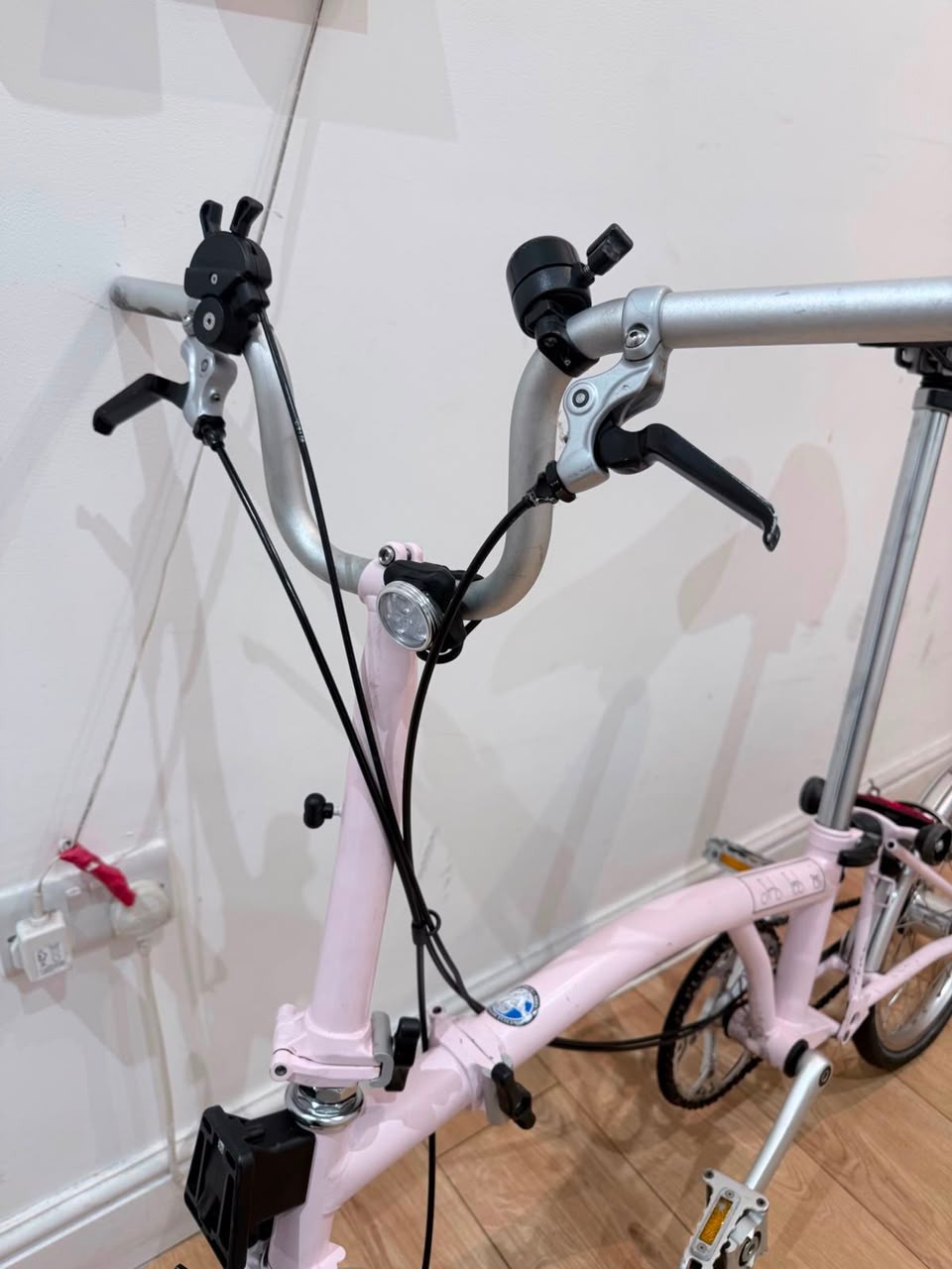 Brompton M3L Folding Bike – Pale Pink – 2014 Model – Made in England