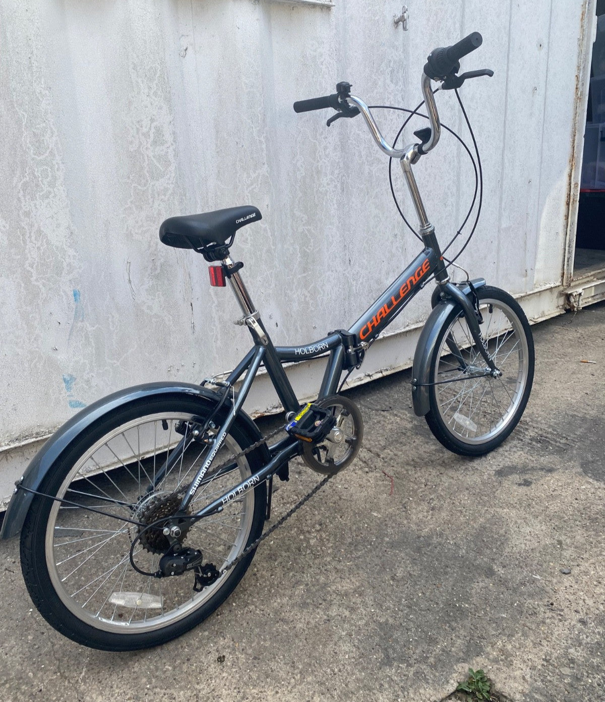 Challenge Holborn Folding Bicycle Black 20in Wheels Camping Commuting Bike New