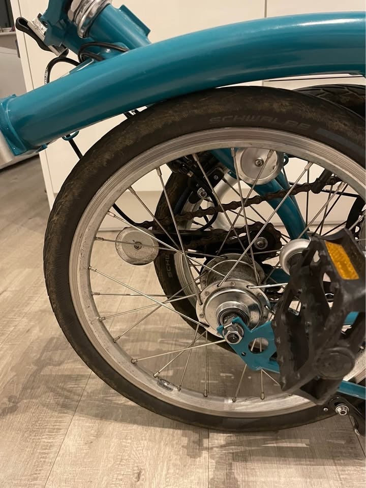 Brompton B75 16" Folding Bike - Blue - Second hand, low mileage