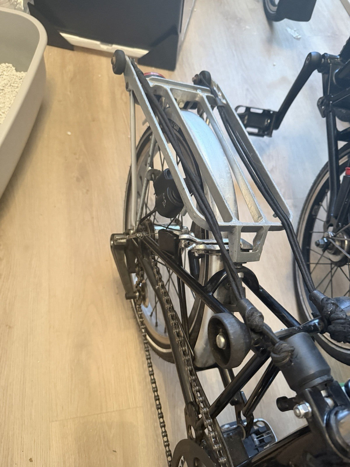 Vintage Brompton Folding Bike Made in England 3 Speed Rack Model Classic Black