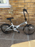 DRB Freedom Folding Commuter Bicycle 20 Wheel 6 Speed White Black Cycling