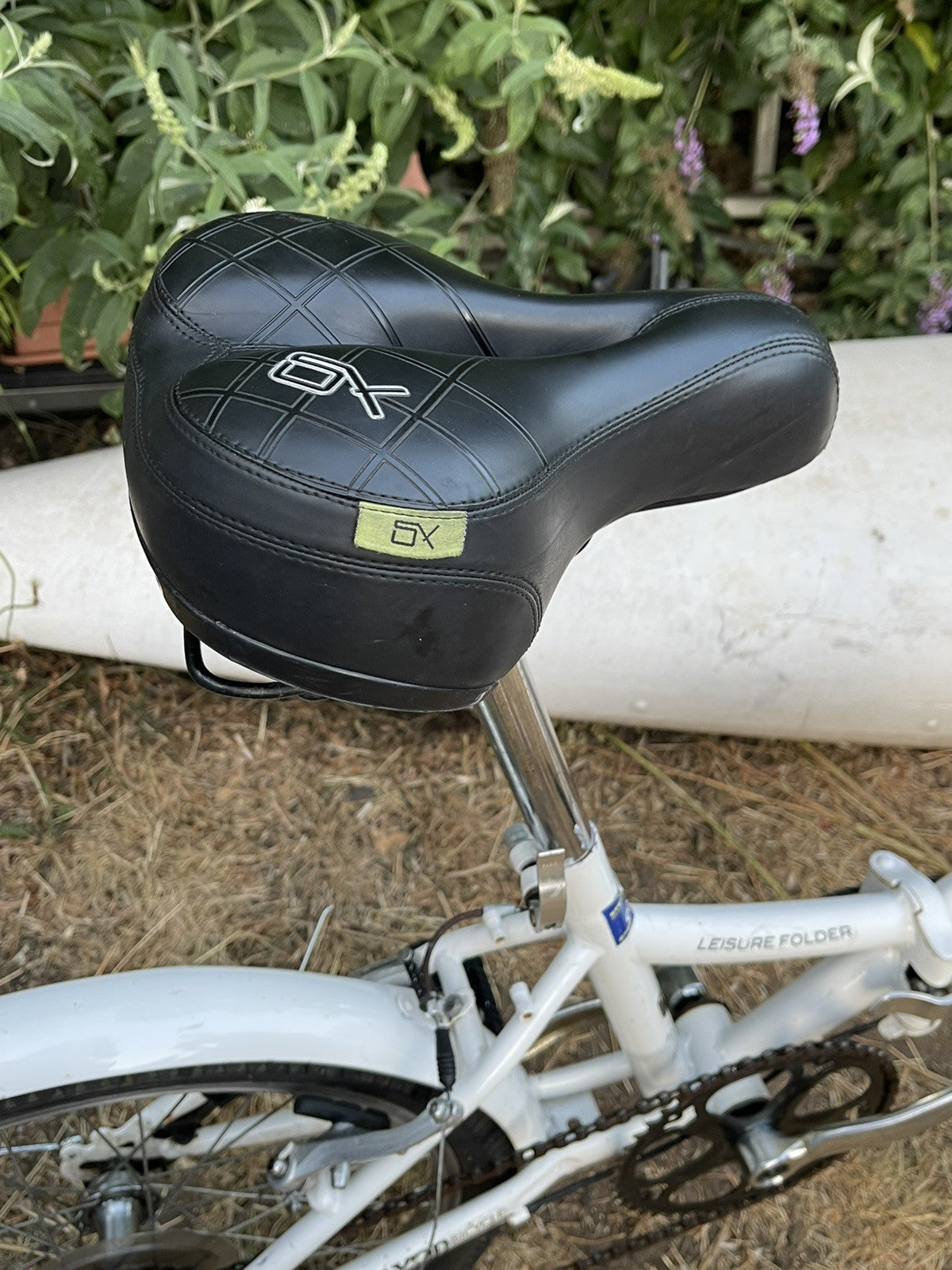 Saxon Fold Leisure Folder 20in 5peed Folding Bike Mudguards White working good