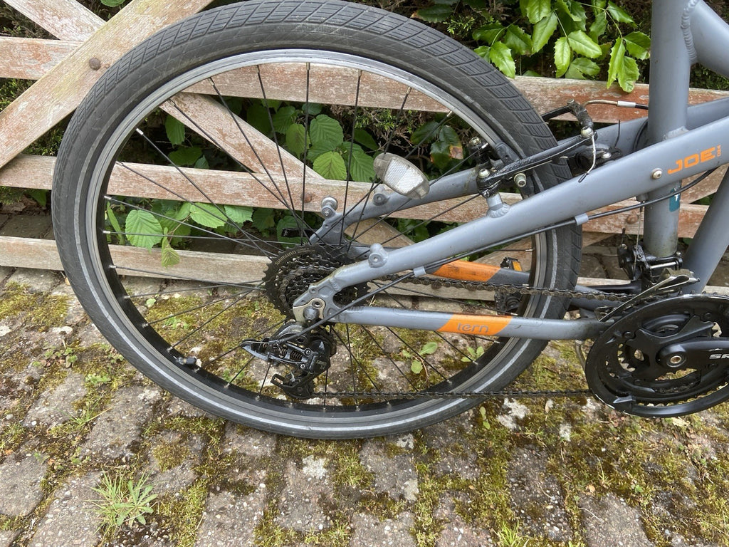 Tern Joe Folding Bike 24" Grey Orange Unisex 24 Speed V-Brake