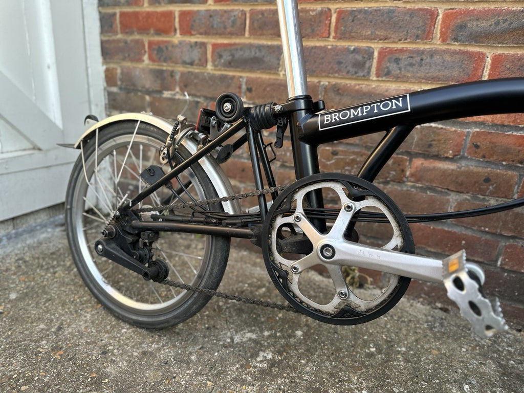 Brompton M6R Black Folding Bike 6-Speed,  2020 Model