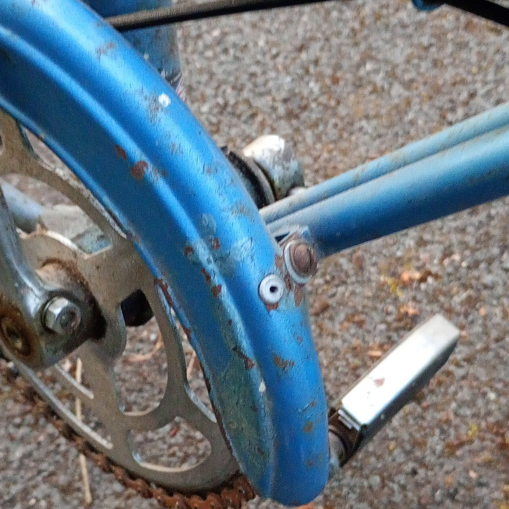Raleigh Triumph Traffic Master Folding Bike 20in Blue 3 Speed Hub Mudguards Rack