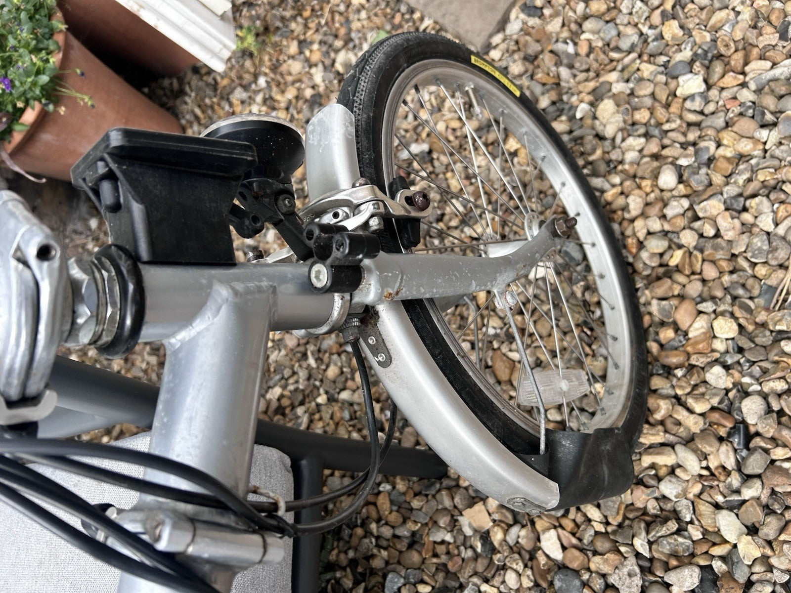 Brompton Vintage Bike Original Collectible silver 5 Speed