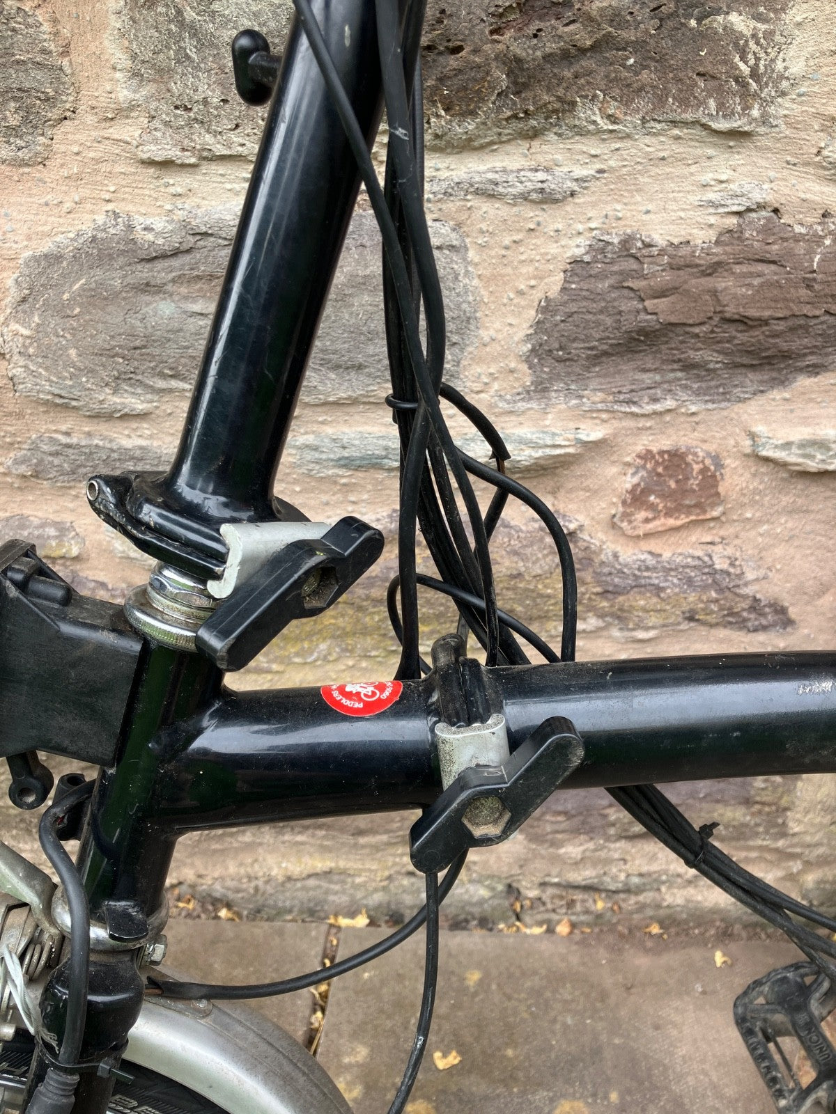 Vintage Brompton 1992-97 M5R 5-Speed Black – Modified with Swytch Conversion Kit