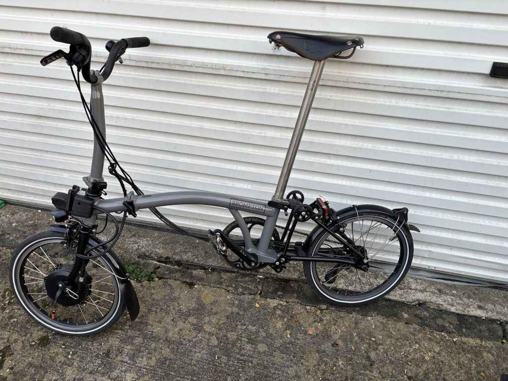 Brompton P Line Urban Electric – Grey – very little use