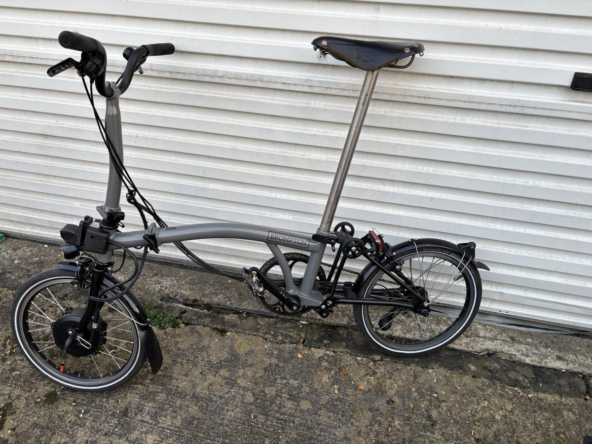 Brompton P Line Urban Electric – Grey – very little use