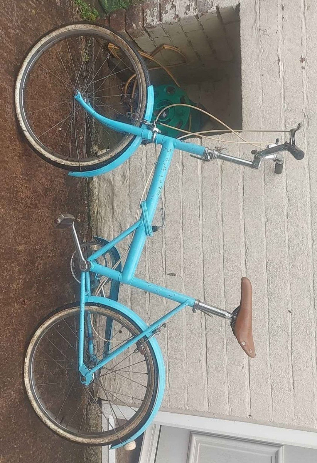 Blue Foldable Vintage Pedal Bicycle