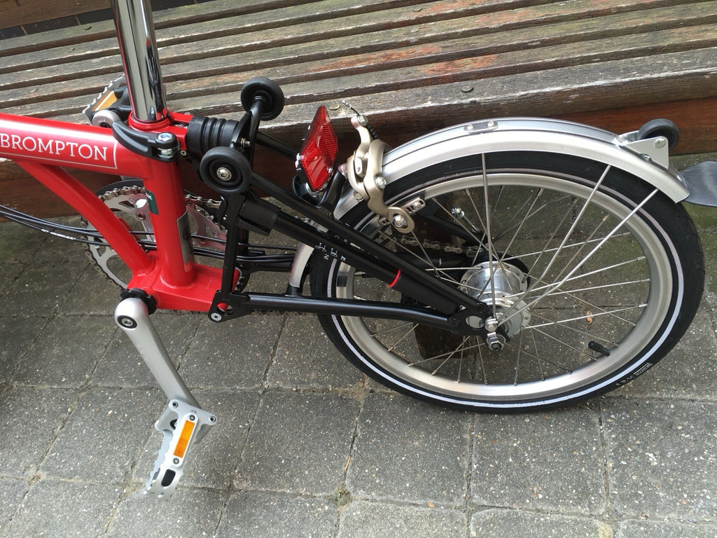 Brompton M6L Folding Bike - Red 6 Speed