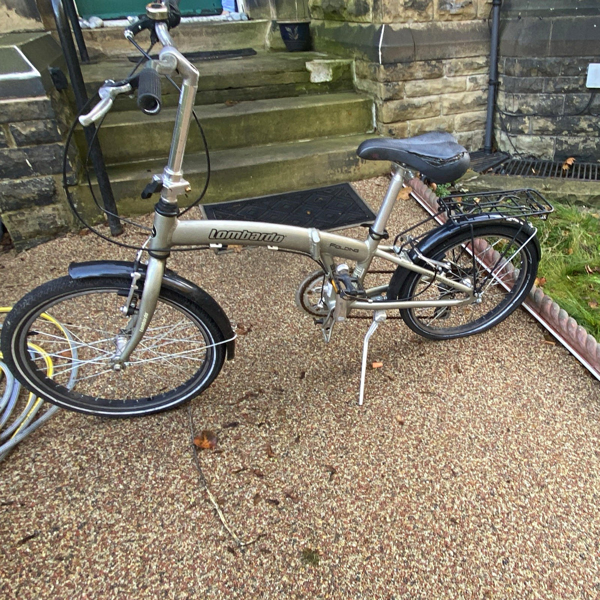 Lombardo Folding Bike – Silver, Good Condition