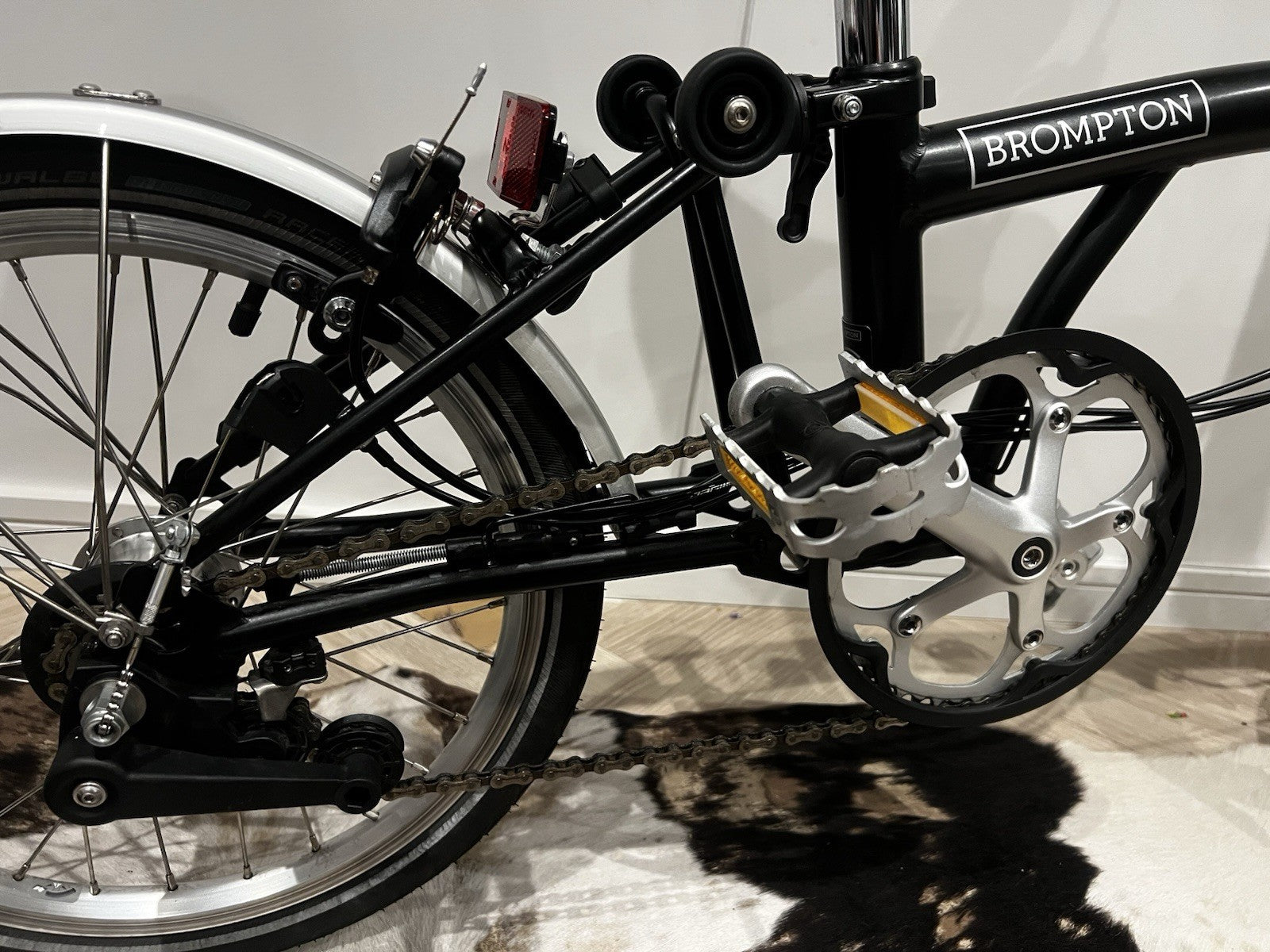 Brompton C Line Folding Bike Black, 6-Speed, 2022 Model