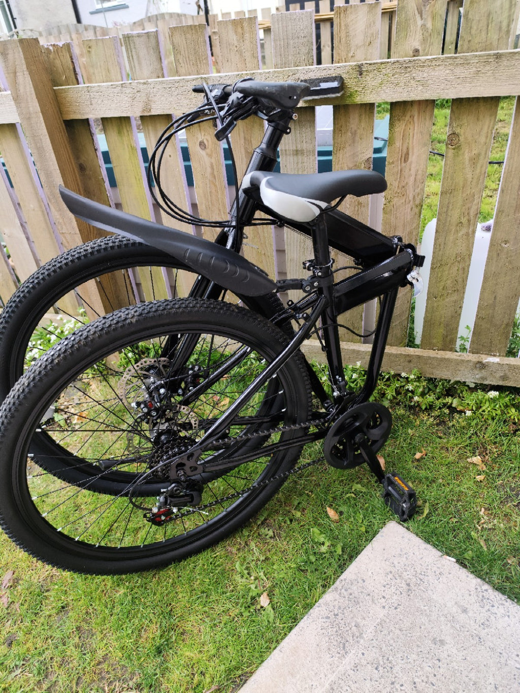 Black Mountain Bike, Folding Bike, 21 Speed, Disk Brakes
