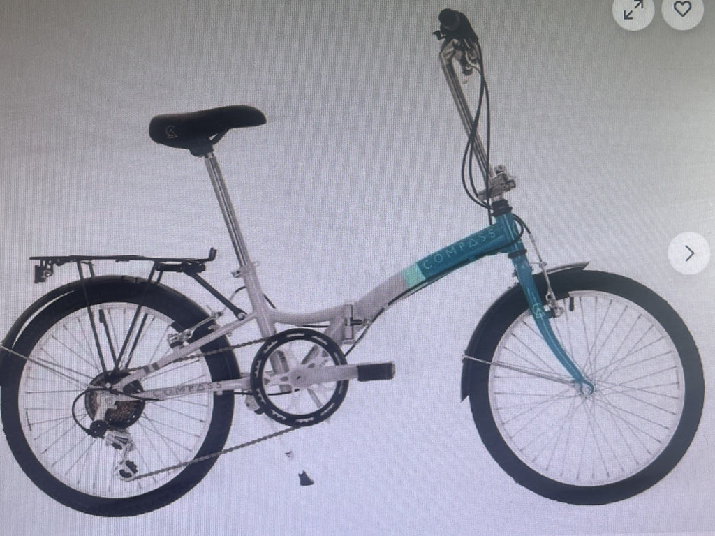 Compass 'Northern' Folding Bike - Blue/White
