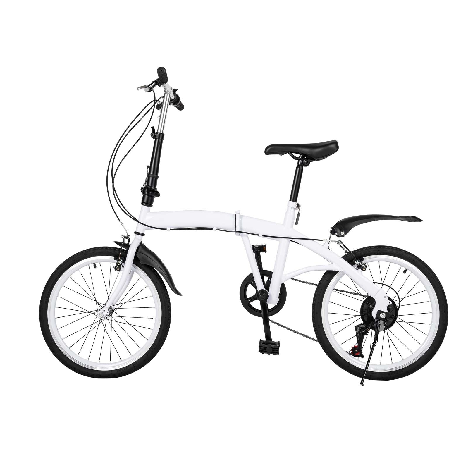 20" Folding Bike Adults Bicycle Adjustable Speed Alloy Bicycle Folding City Bike