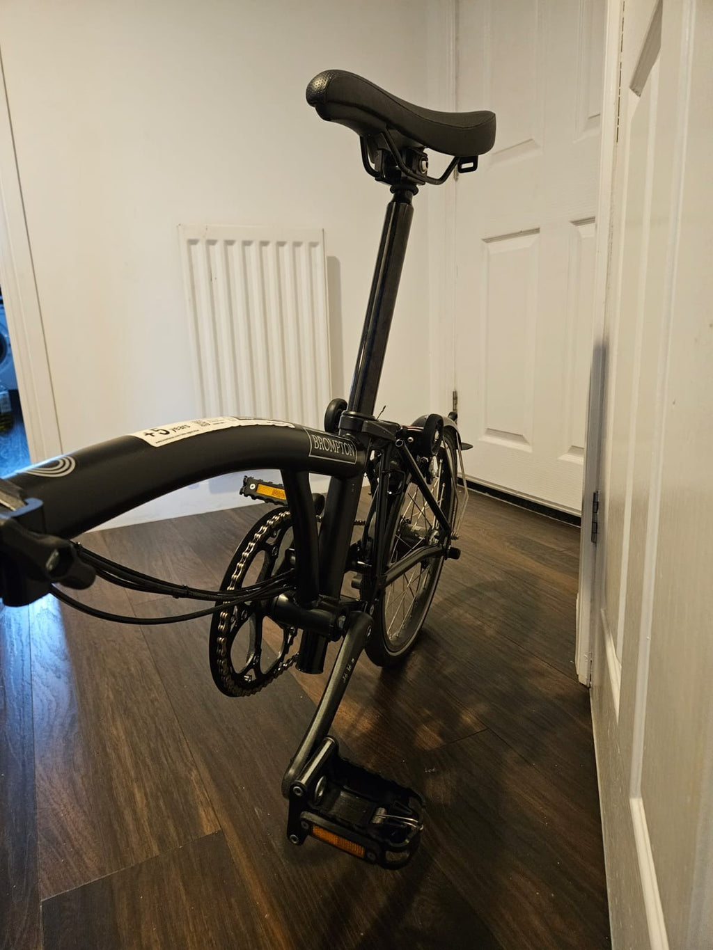 Brompton Electric C Line Explore, 6-Speed, Black, High Handlebar 2023