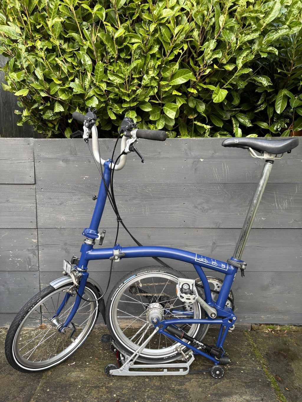 Brompton M6R in Cobalt Blue Folding bike C Line - Very Light Leisure Use Only