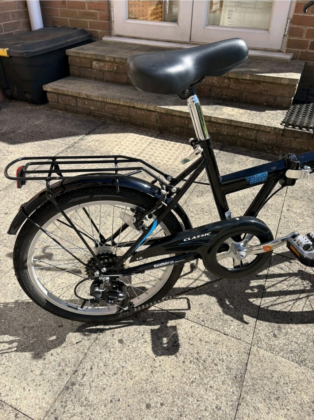 2 x Adults Black Classic Saker Folding Bike Venture Series 20" Shimano 6-speed