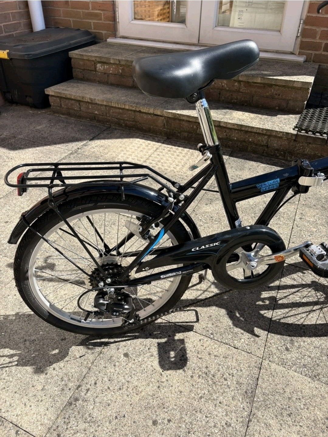 2 x Adults Black Classic Saker Folding Bike Venture Series 20" Shimano 6-speed