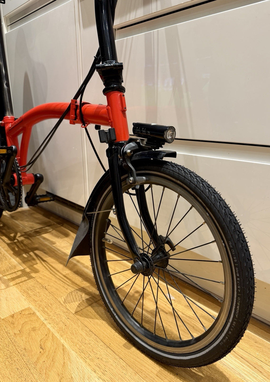 Brompton M6L - Black Edition / Rocket Red