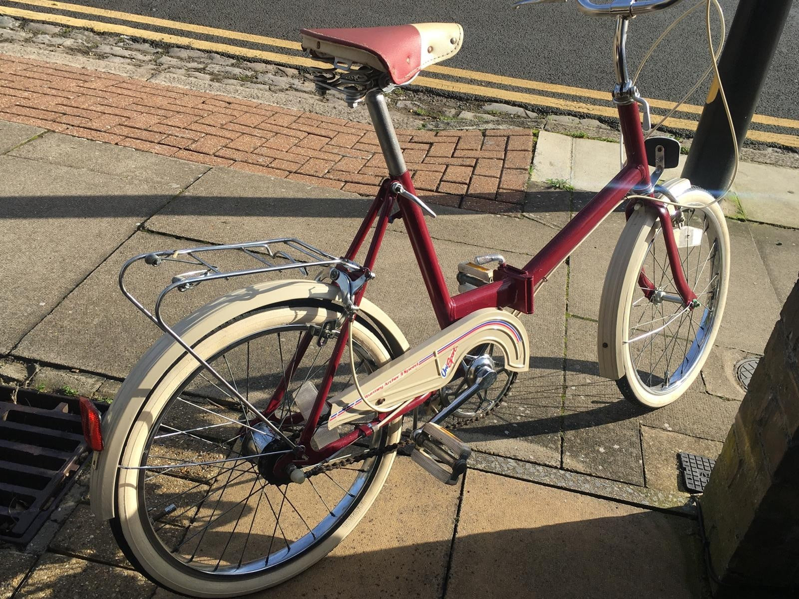 Vintage Ladies Folding Bicycle 3-speed