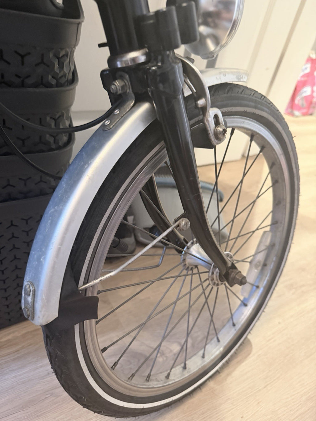 Vintage Brompton Folding Bike Made in England 3 Speed Rack Model Classic Black