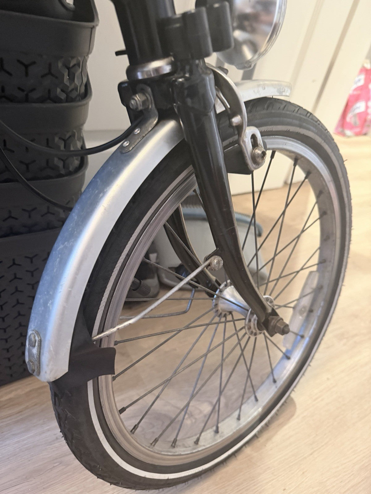 Vintage Brompton Folding Bike Made in England 3 Speed Rack Model Classic Black