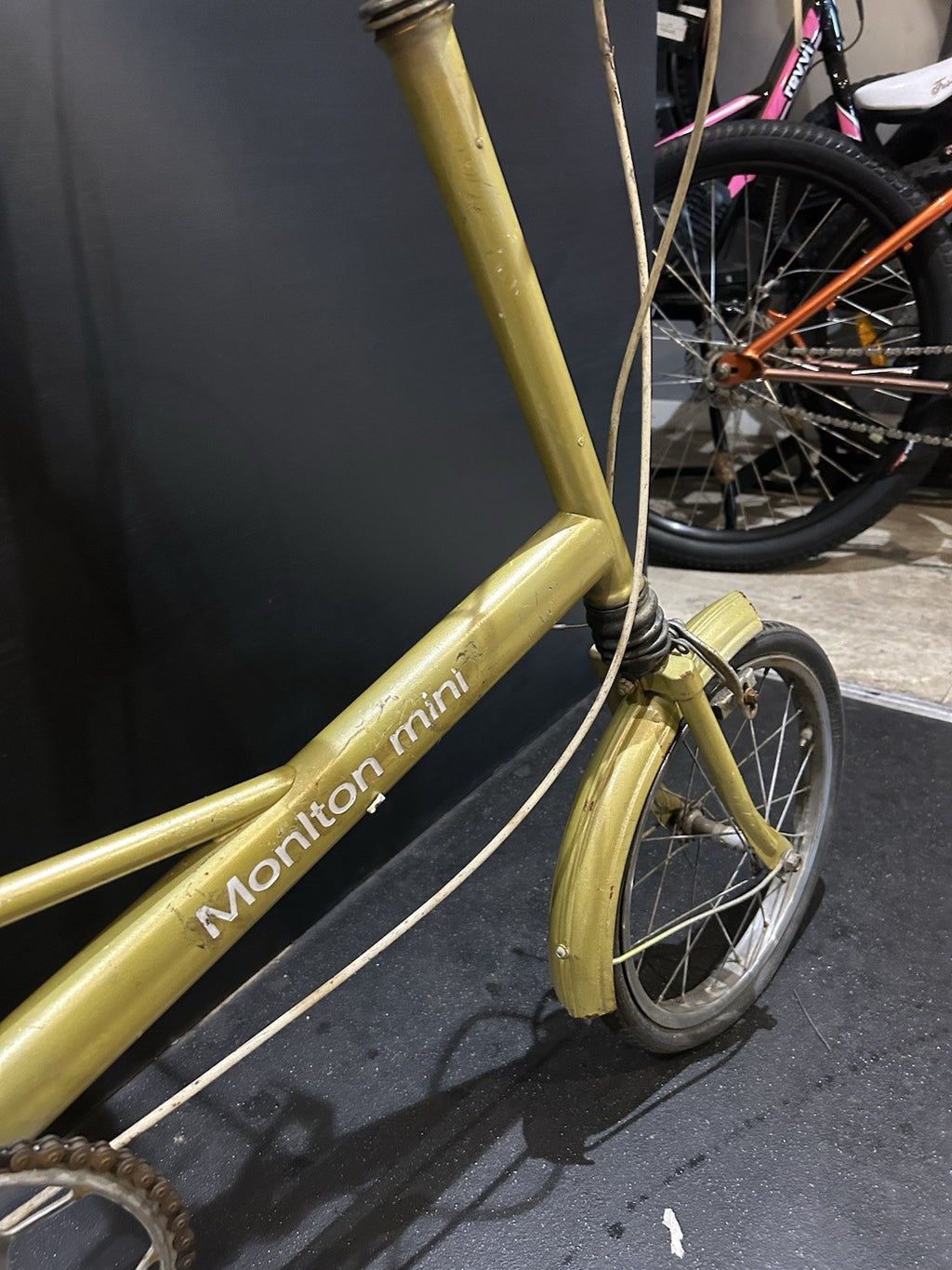 Moulton Mini Folding Bike 16in 1972 Steel 1 Speed Rack Mudguards Caliper