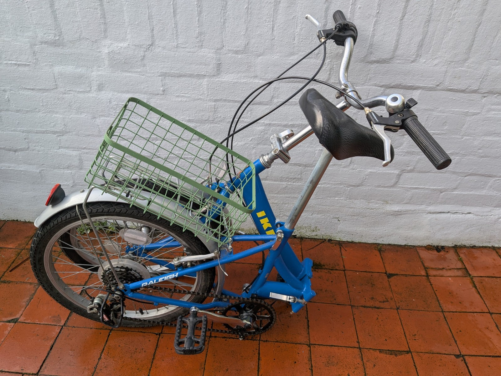 Folding IKEA Raleigh Adult Bike with Basket - Good Condition