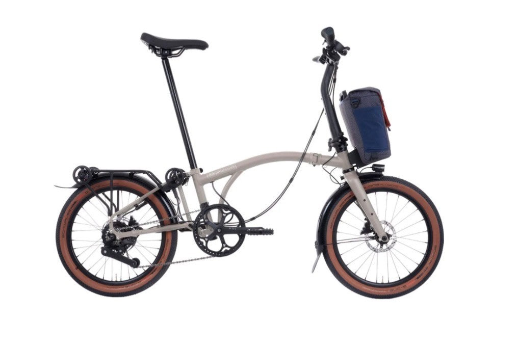 BROMPTON ELECTRIC G LINE 4 SPEED 2026 FOLDING BIKE IN TRAILDUST WHITE